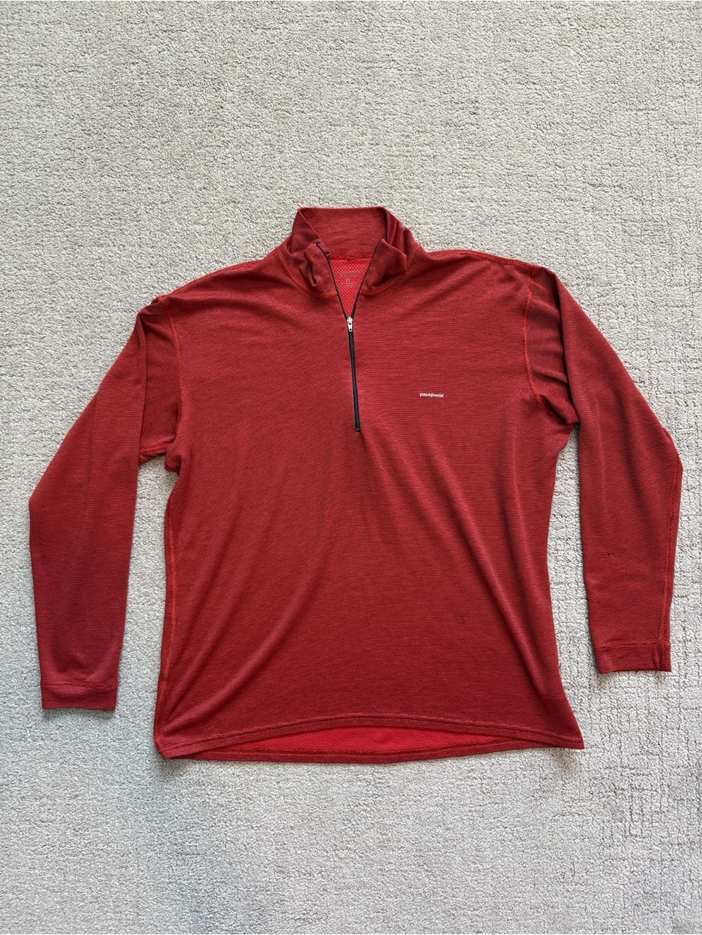 Vintage Patagonia Men’s Red Capilene Midweight Zip-T